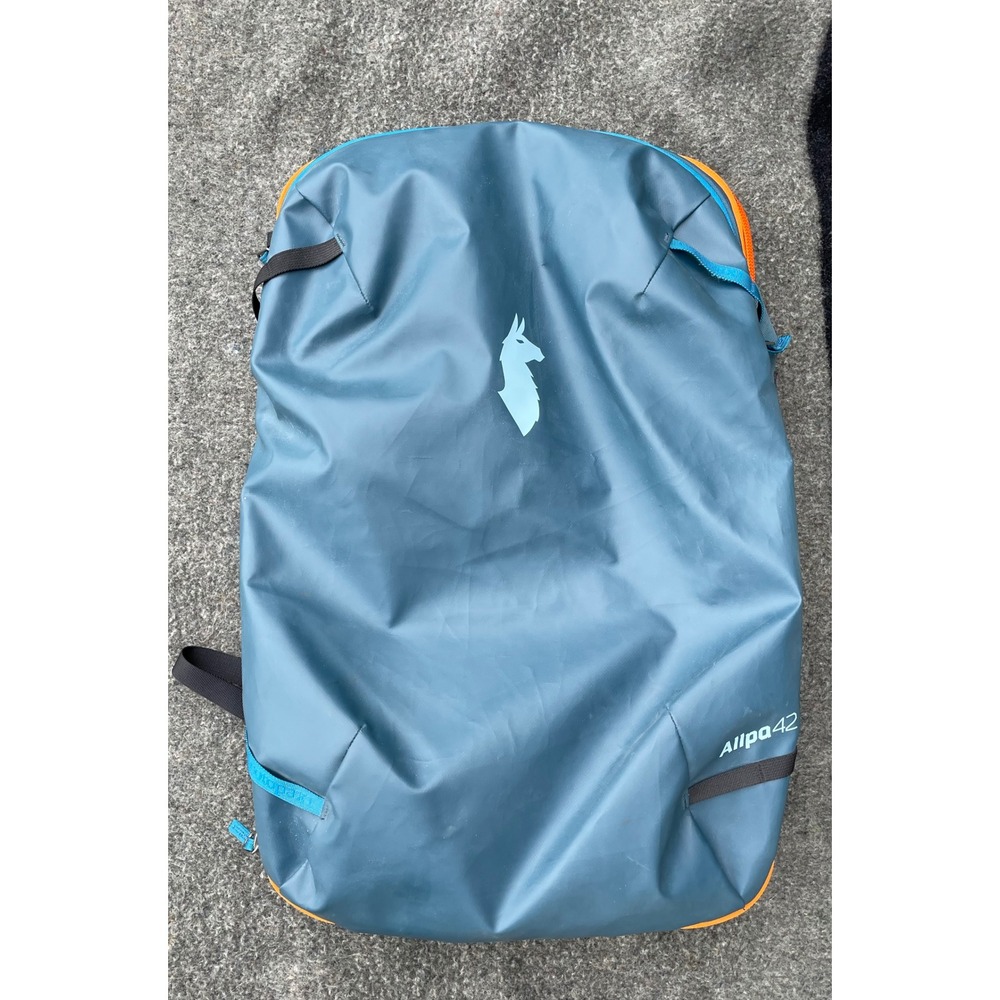 Cotopaxi Allpa 42L Travel Pack Backpack Blue Orange Hiking Camping Luggage